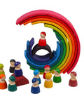 Rainbow Building Blocks Montessori Educational Toy