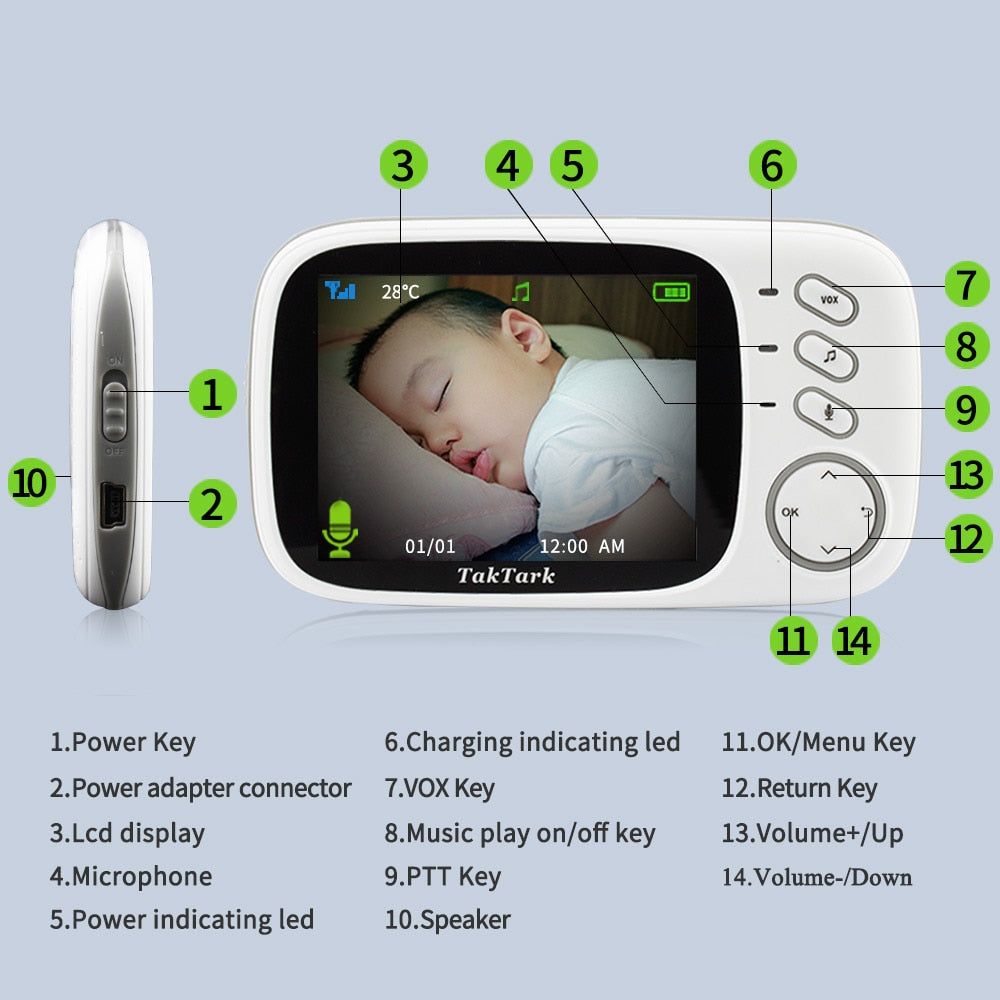  Baby Monitor High Resolution Security Camera