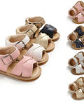 Summer Baby Kid Boy Girl Sandals Prewalker Newborn Leather Soft Sole Crib Shoes
