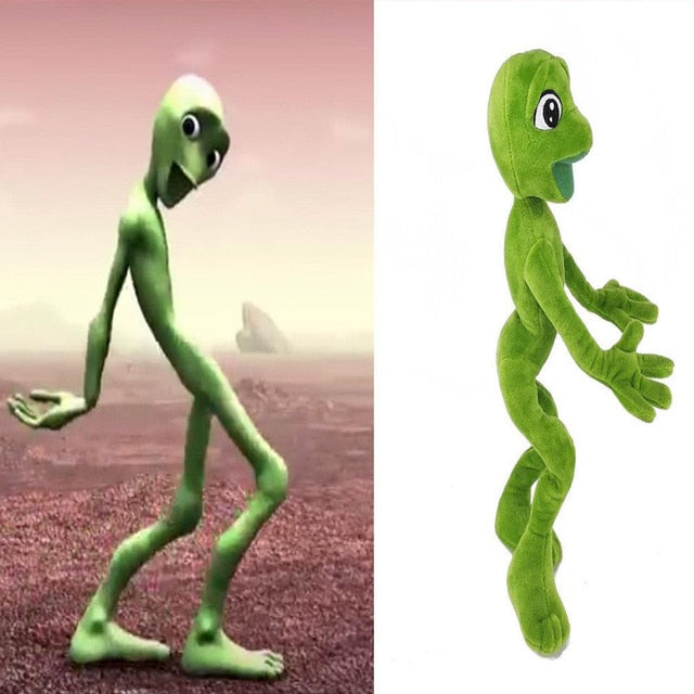 دمية محشوة على شكل هيكل عظمي لشخصية فضائي متحرك على شكل رقصة من Dame Tu Cosita 