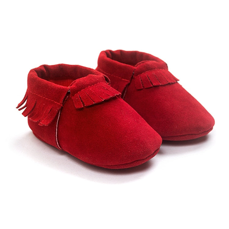 PU Suede Leather Newborn Baby Moccasins Shoes