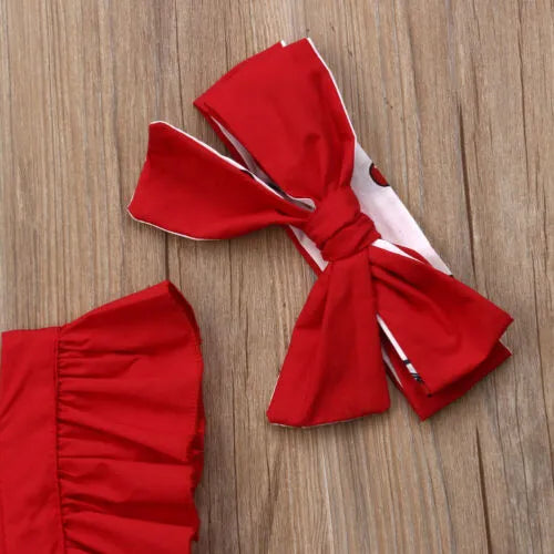 0-18M Cherry Romper Set