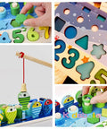 Montessori Math Puzzle Fishing Toy