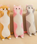 50-130CM Long Cat Plush Toy, Soft Nap Pillow