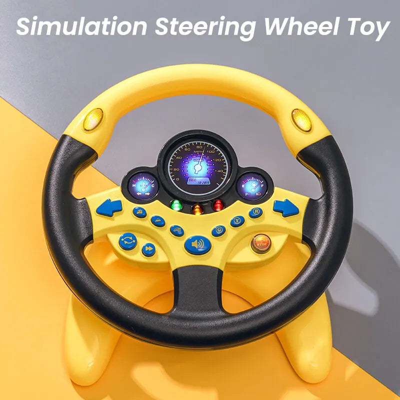 Electric Simulated Steering Wheel Toy