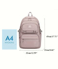 Large Waterproof Nylon School Backpack