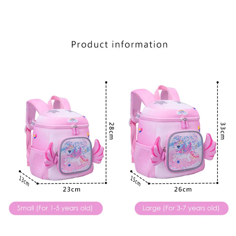 Pink Unicorn Backpack for Kids