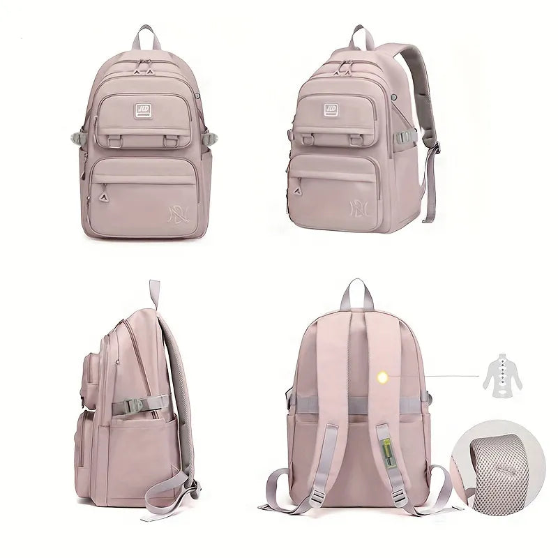 Large Waterproof Nylon School Backpack