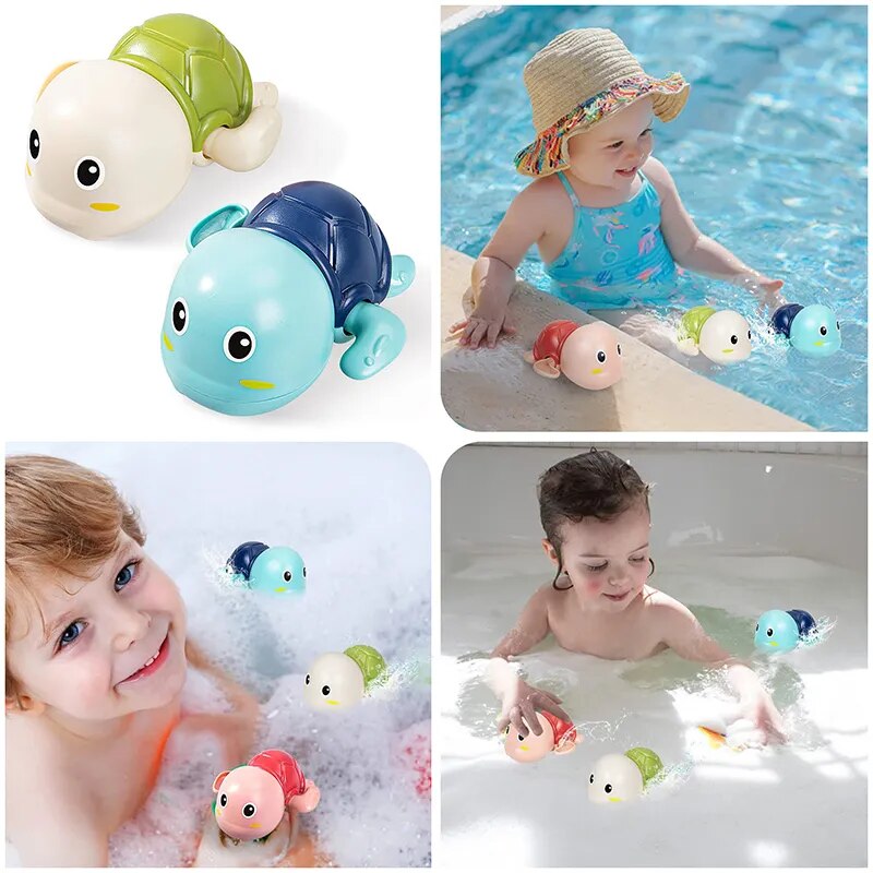 Swimming Turtle & Whale Bath Toys