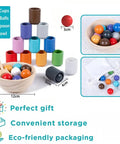 Rainbow Ball & Cups - Montessori Wooden Sorting Toy for Kids