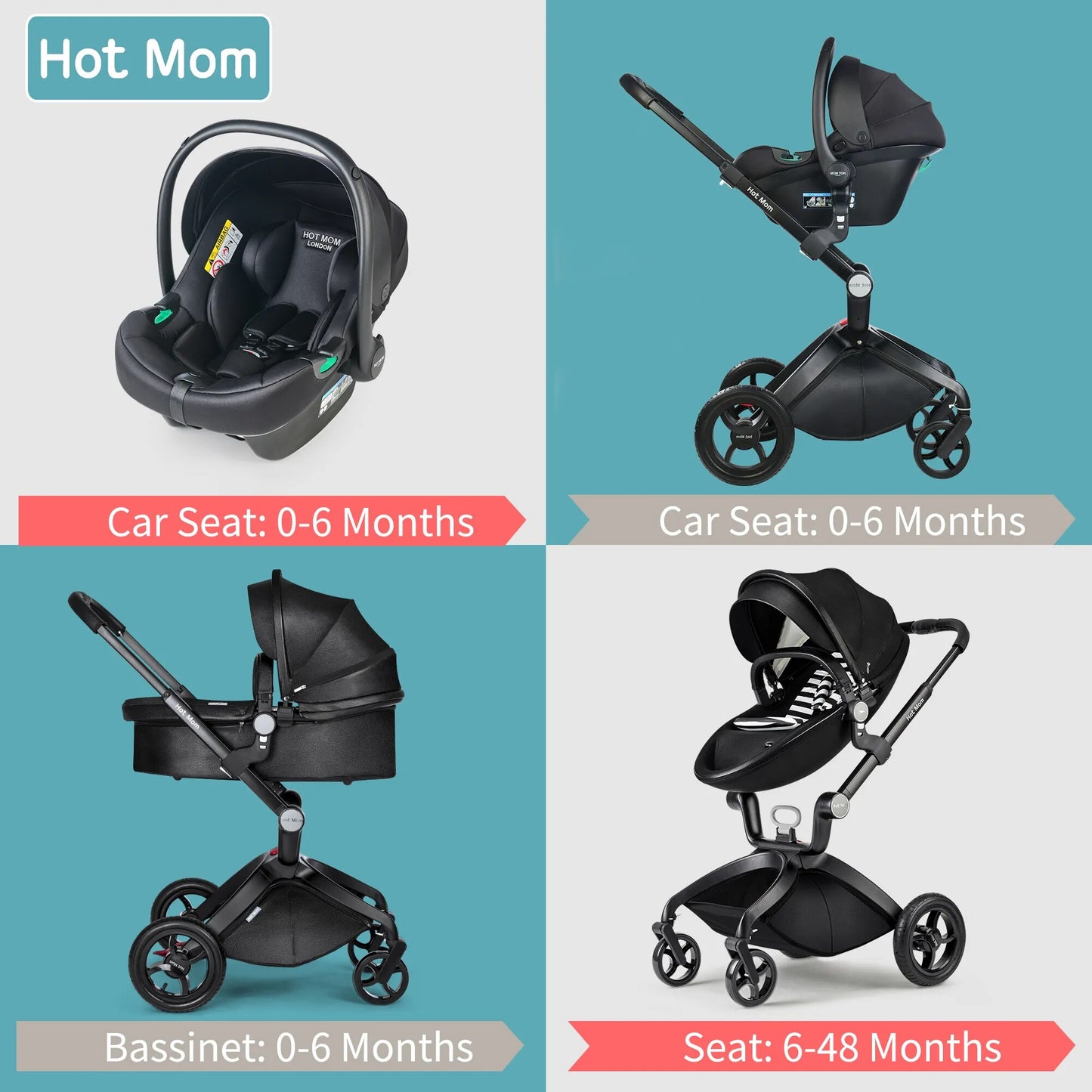 Hot Mom 3-in-1 Baby Stroller