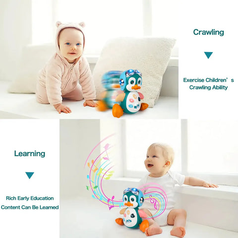 Musical Penguin Crawling Toy