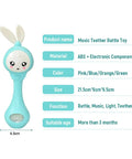 Musical Teether Rattle for Babies 0-12 Months