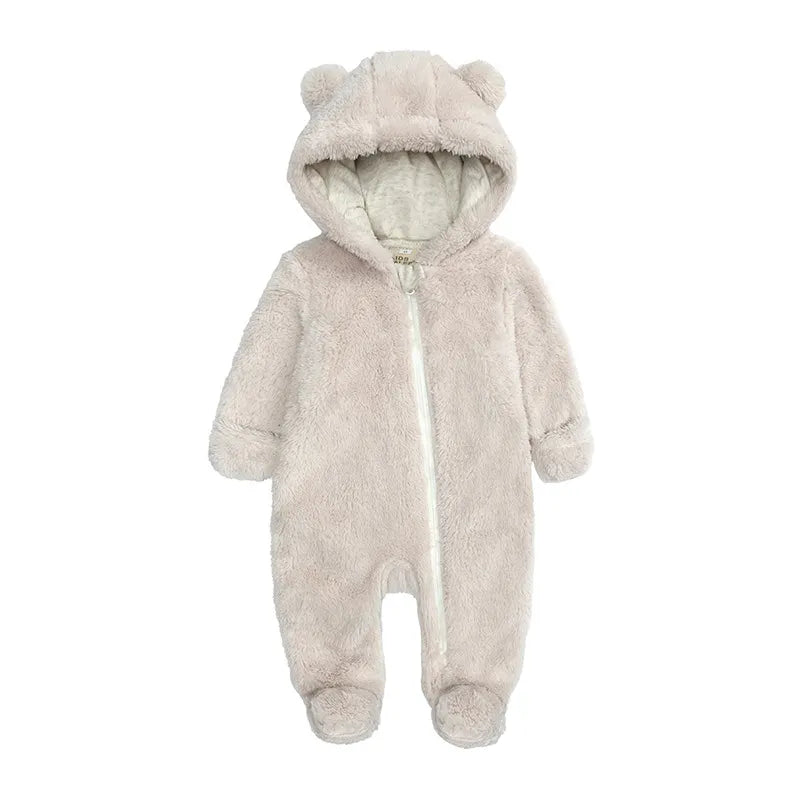 Cozy Bear-Themed Winter Jumpsuit