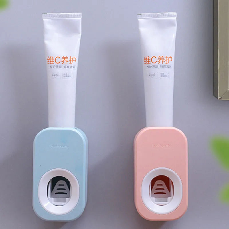 Auto Toothpaste Dispenser & Holder Set