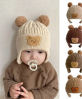 Winter Baby Beanie with Bear Ears