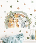 Boho African Animal Wall Decals
