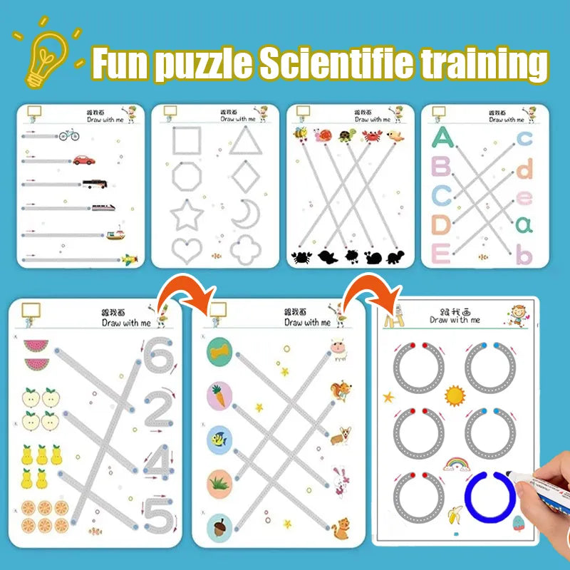 Montessori Drawing & Math Game Set