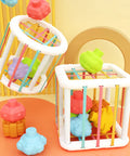 Colorful Montessori Shape Sorting Blocks 