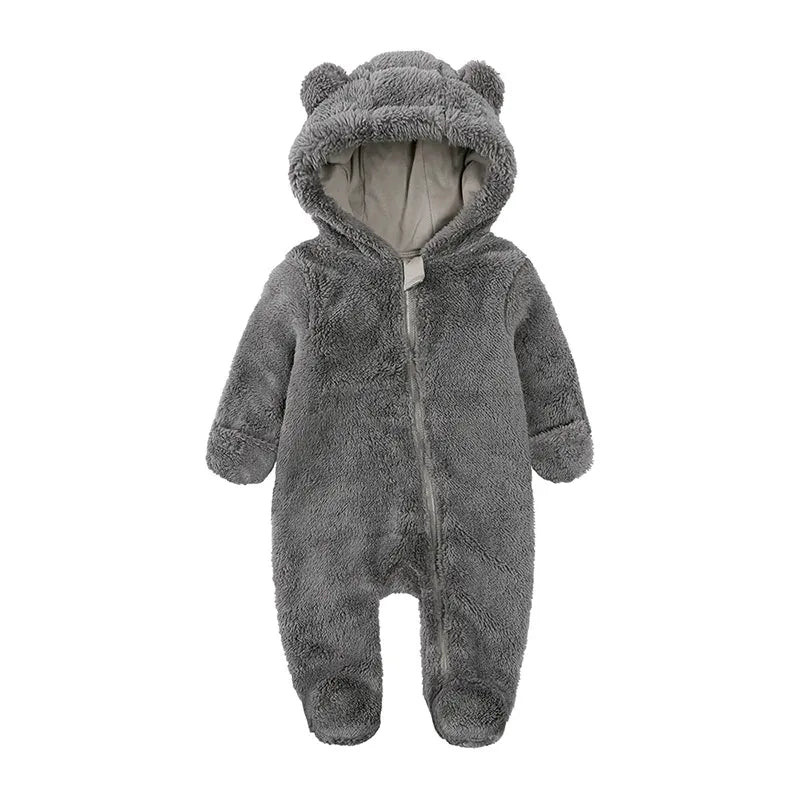 Cozy Bear-Themed Winter Jumpsuit