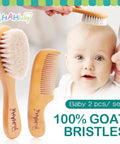2pcs Baby Hair Brush & Comb Set