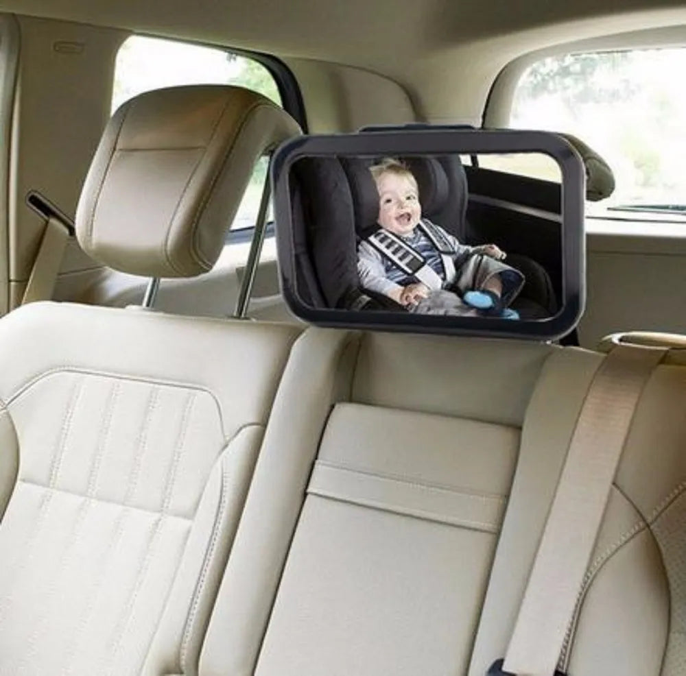 Adjustable Wide Car Seat Mirror for Baby Safety