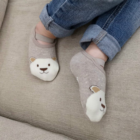 1 Pair Fashion Baby Girls Boys Cute Cartoon Non-slip Cotton Floor Socks