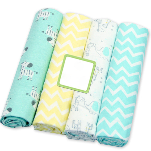 4 Teile/los Musselin 100% Baumwolle Flanell Baby Swaddles Weiche Neugeborene 