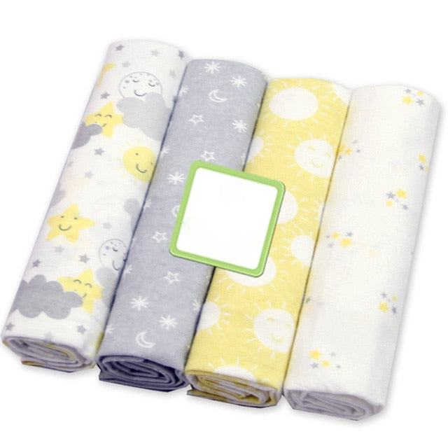 4 Teile/los Musselin 100% Baumwolle Flanell Baby Swaddles Weiche Neugeborene 