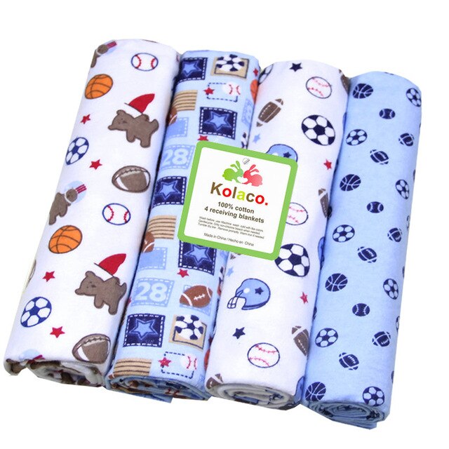 4 Teile/los Musselin 100% Baumwolle Flanell Baby Swaddles Weiche Neugeborene 