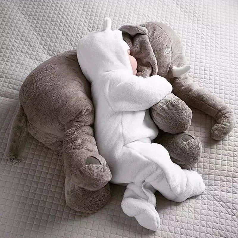 65Cm Plush Elephant Toy Baby Sleeping Back Cushion - Soft Toys