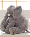 65Cm Plush Elephant Toy Baby Sleeping Back Cushion - Grey - Soft Toys