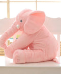 65Cm Plush Elephant Toy Baby Sleeping Back Cushion - Pink - Soft Toys
