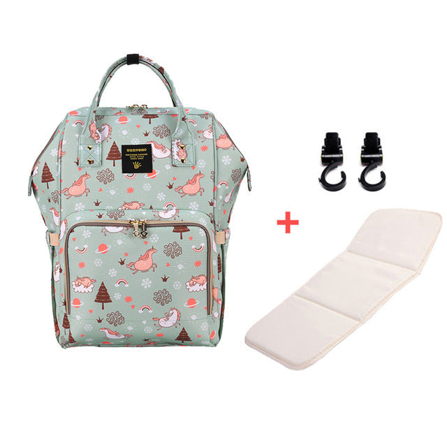 Mummy Maternity Diaper Bag - Green Dream Sky H - Baby Accessories