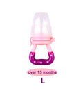 Fresh Fruit Food Kids Nipple Feeding / Safe Milk Feeder - Pink L - Baby Accessories