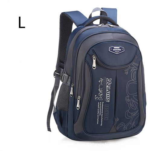 Kids Orthopedic Waterproof Backpack - L Deep Blue - Kids Bag