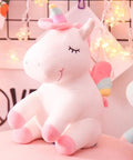 Soft Horse Kawaii Rainbow Unicorn Doll Birthday Or Christmas Gift - F 25Cm - Soft Toys