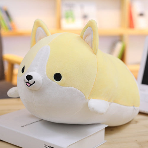 Squishy Corgi Plush Pillow - 30Cm / Yellow - Soft Toys