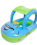 Summer Steering Wheel Sunshade Swim Ring Car Inflatable Baby Float Seat - Blue - Baby Toys