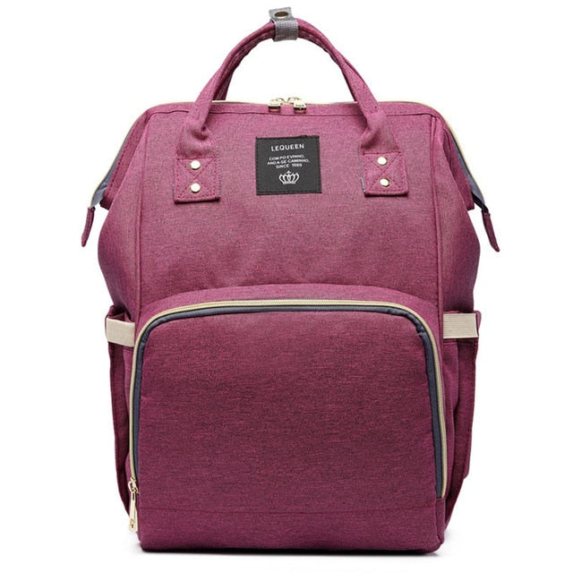 Fashion Mummy Maternity Nappy Bag - Deep Purple - Baby Accessories