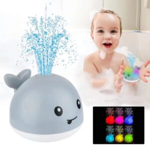 Whale Light-Up Sprinkler Bath Toy for Toddlers & Infants
