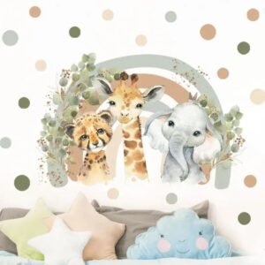 Boho African Animal Wall Decals