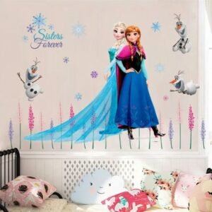 Frozen-Themed Olaf & Elsa Wall Stickers