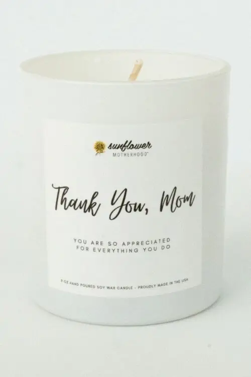 Thank You Mom Candle