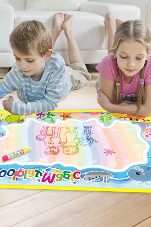 Coolplay Animal Water Drawing Mat: Rainbow Doodle & 2 Pens – Xmas Kid Gift