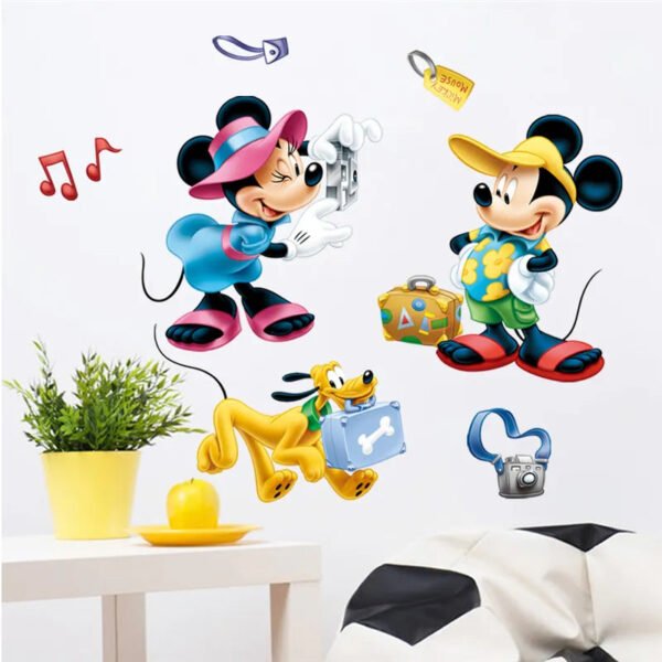 3D Mickey & Minnie Cartoon Wall Stickers