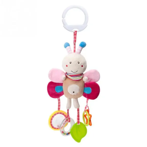 Soft Animal Handbell Rattles with Teether
