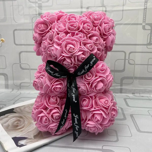 25cm Red Rose Teddy Bear