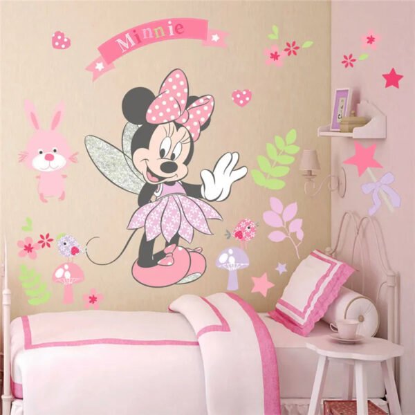 3D Mickey & Minnie Cartoon Wall Stickers