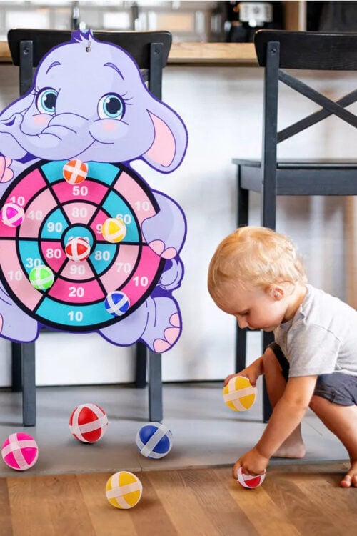 Cartoon Animal Sticky Ball Dart Board – Family Fun Toy